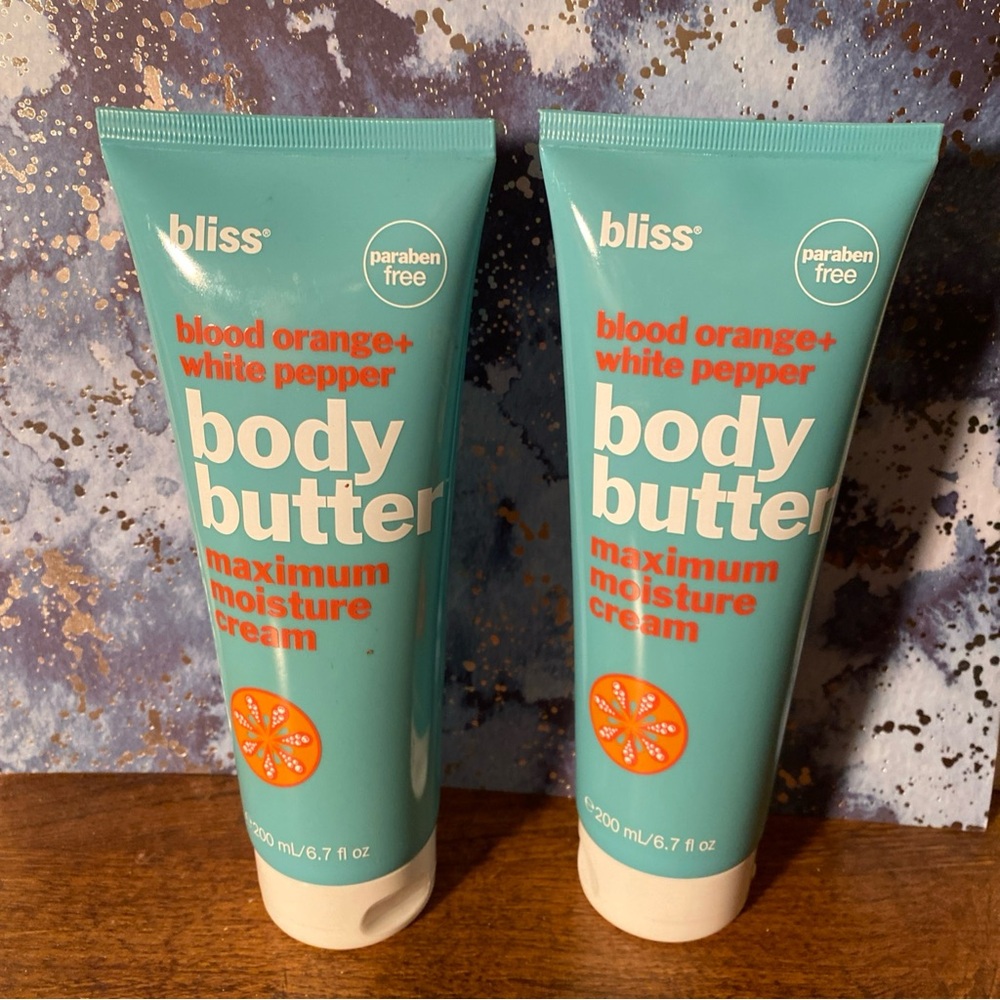 Bliss Blood Orange & White Pepper Body Butter Duo -- 2 * 6.7 oz